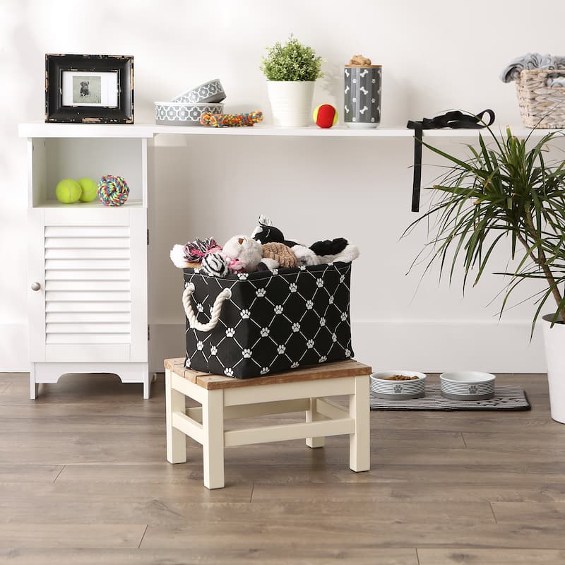 Bone Dry Polyester Pet Bin Trellis Paw