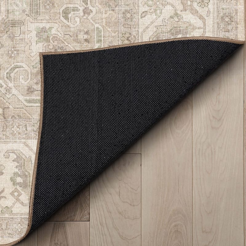 Well Woven Apollo Summit Medallion Orinetal Low Pile Easy Clean Rug