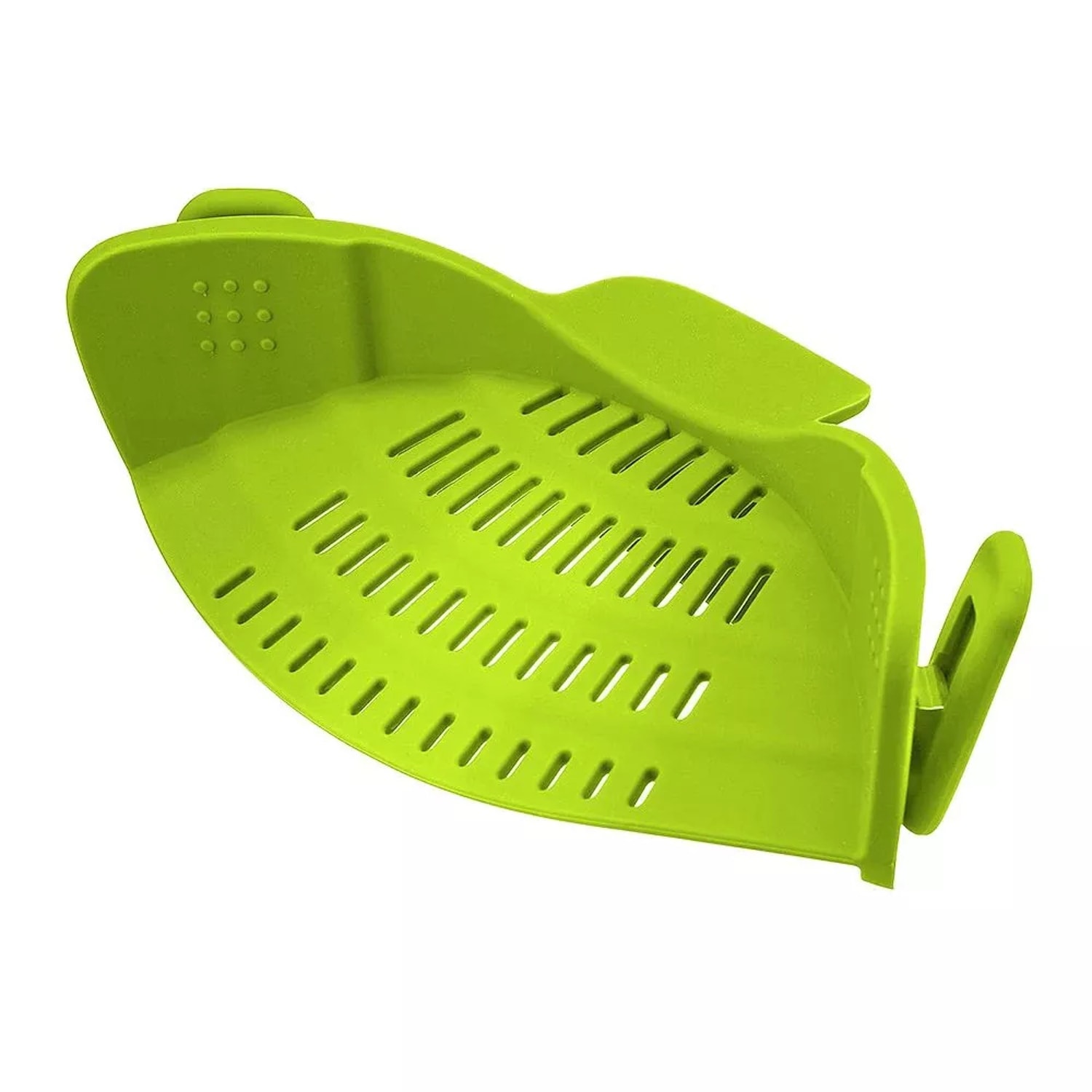 Adjustable Silicone Snap N Strain Pot Strainer Clip Colander