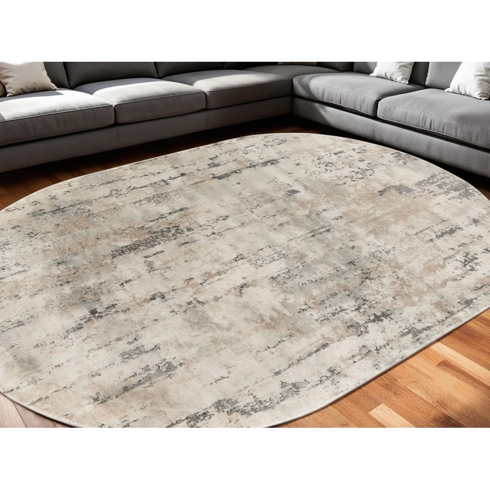 Mepi Power Loomed Abstract Modern Durable Area Rug By HomeRoots