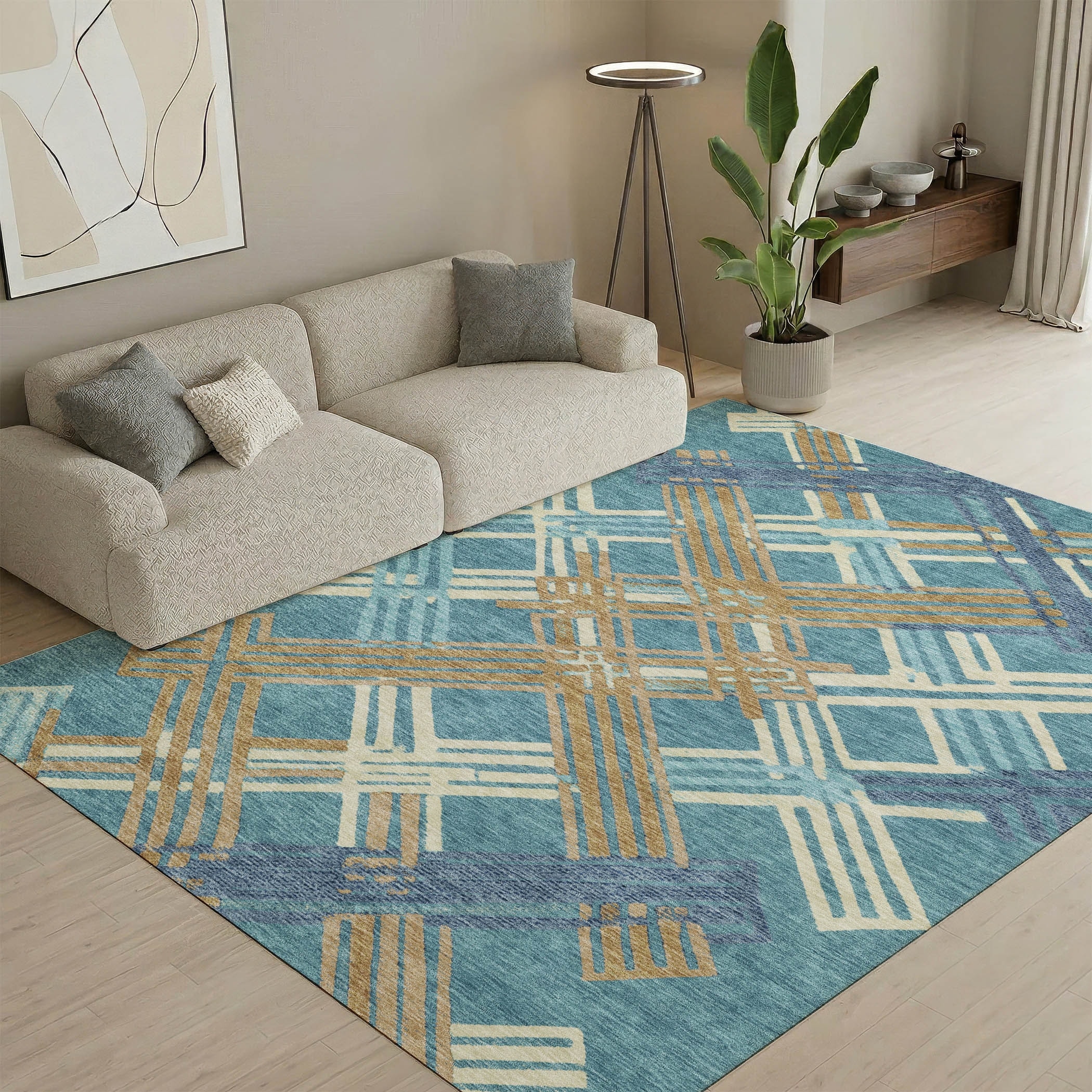 Premium Washable Super Soft Modern Bandit Mayfield Rug