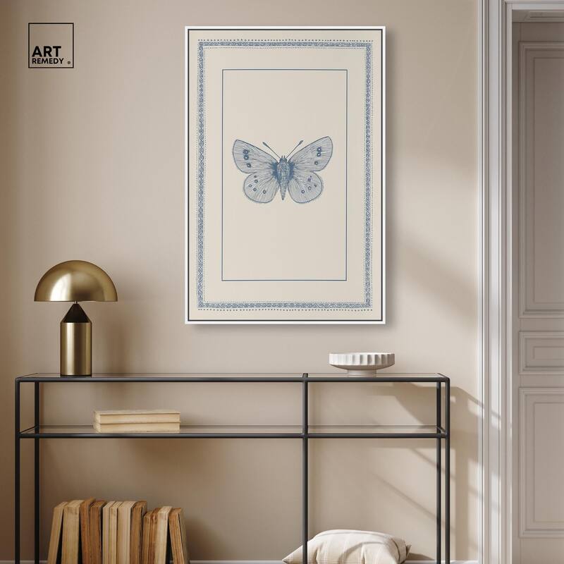 Blue Butterfly I Canvas by Art Remedy
