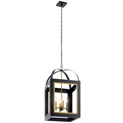 Kichler Lighting Vath 4-Light Large Foyer Pendant Black