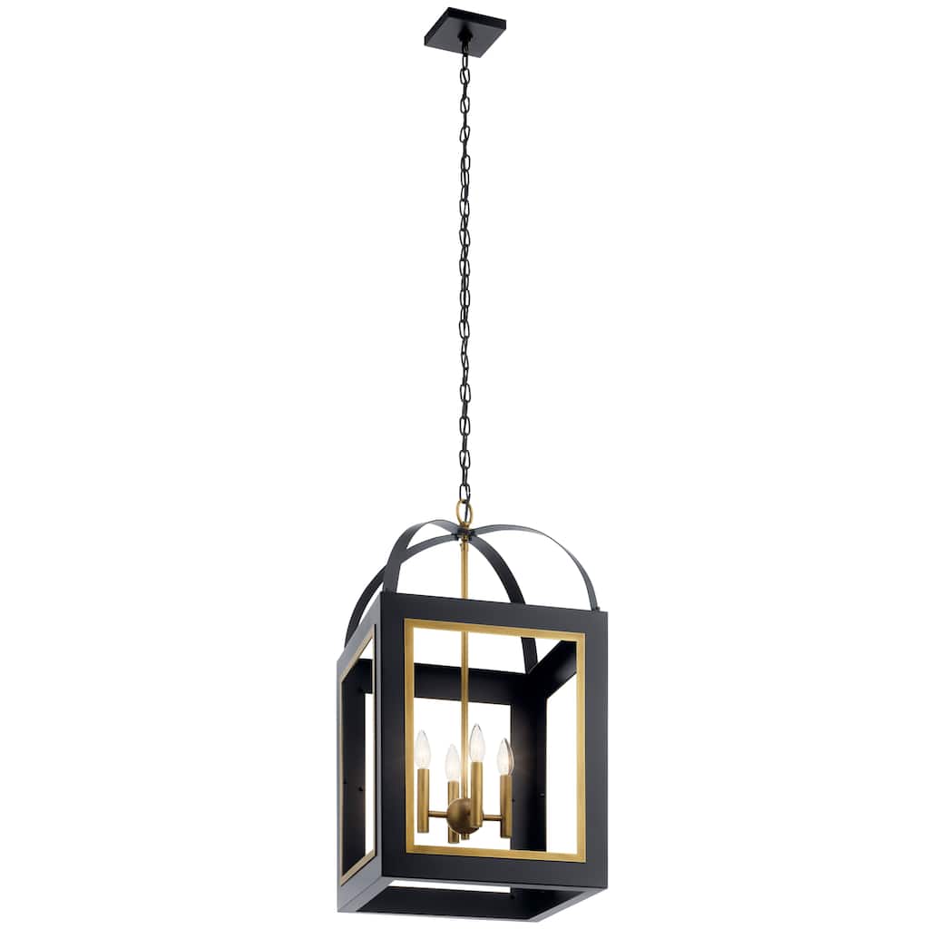 Kichler Lighting Vath 4-Light Large Foyer Pendant Black