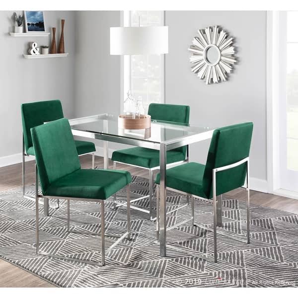 Shop Fuji High Back Stainless Steel Dining Chair Set Of 2