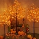 preview thumbnail 2 of 5, 6FT 120LED Artificial Lighted Maple Tree Warm White Fall Decorations Indoor Ourdoor