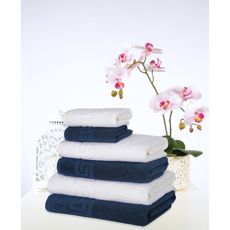 Ozan Premium Home Milos Collection 2 Bath sheet, 2 Bath Towel, 2 Hand Towel - Multisize