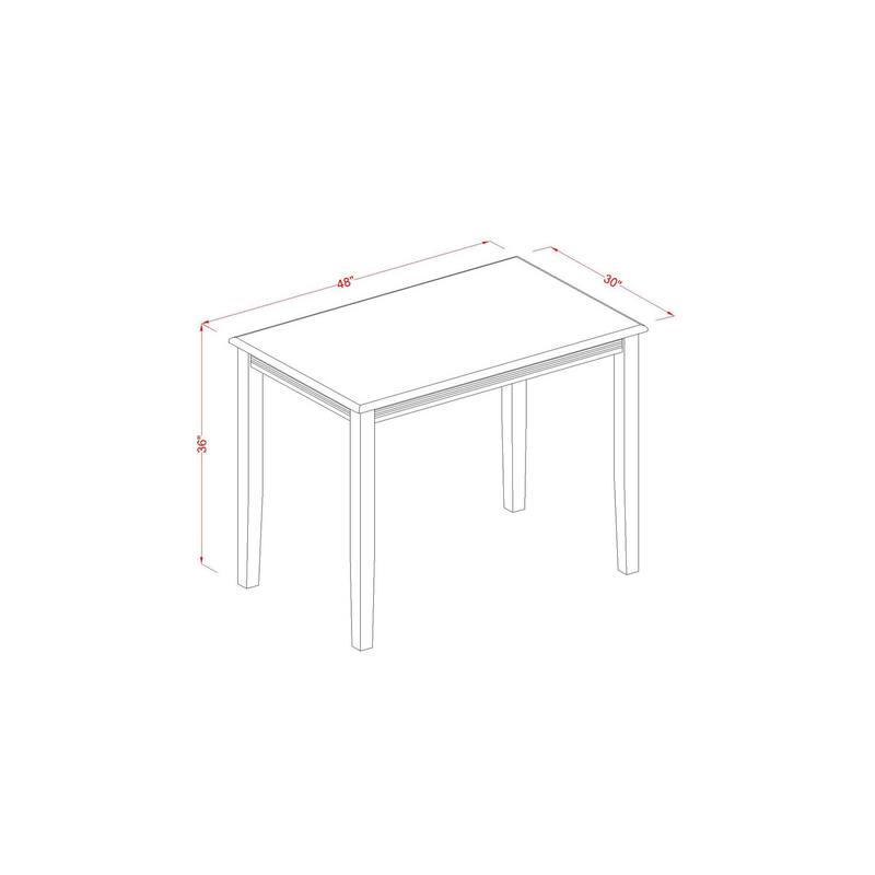 HomeStock 3-Piece Buttermilk and Cherry Finish Solid Wood Top Counter Height Dining Table Set