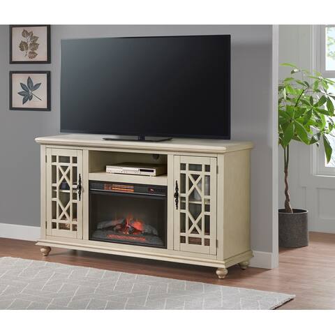 Elegant 2 Door 63" TV Stand with Electric Fireplace by Martin Svensson Home