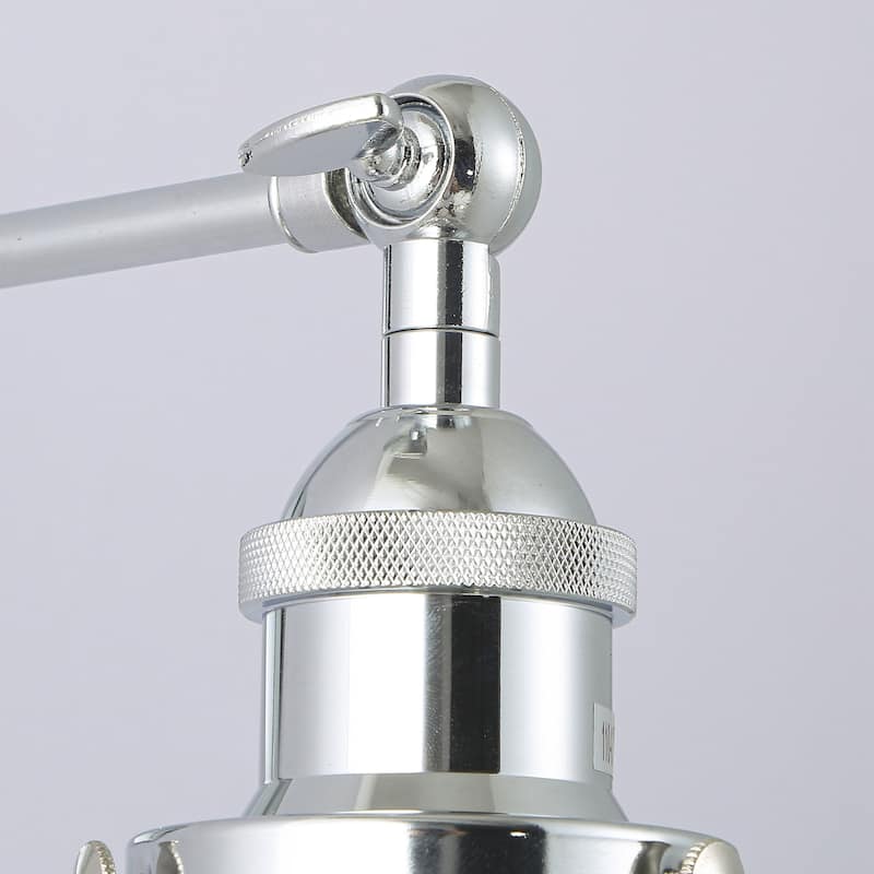 11" Modern Chrome Crystal Wall Sconce Light