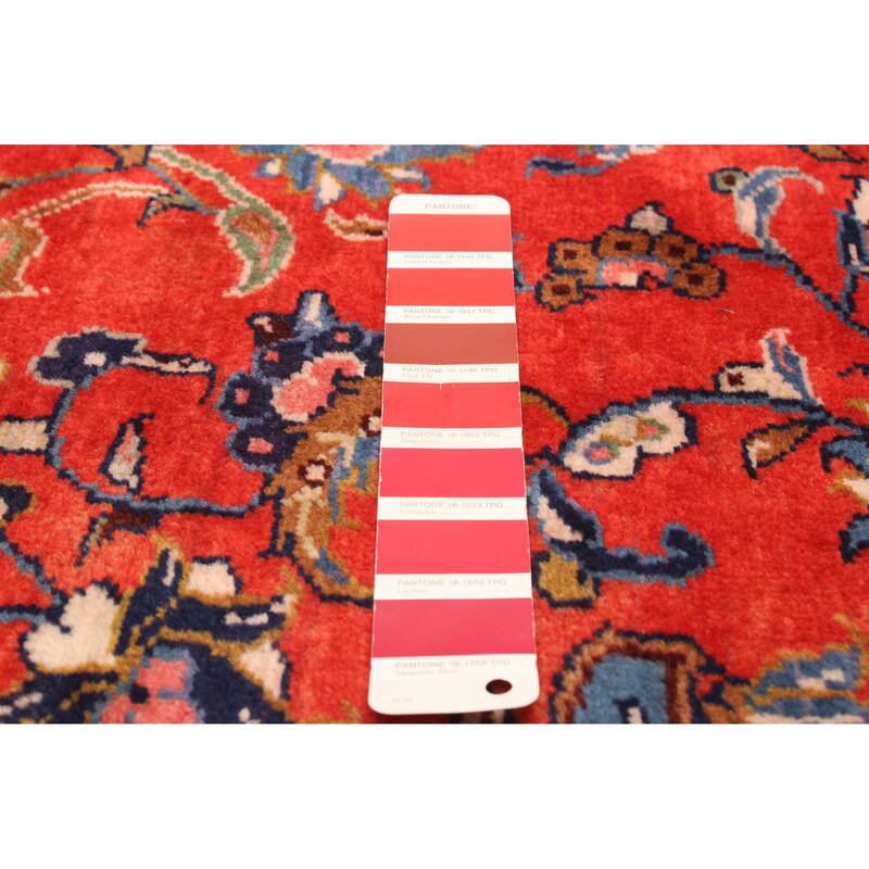 ECARPETGALLERY Hand-knotted Kayseri Red Wool Rug - 3'5 x 9'5