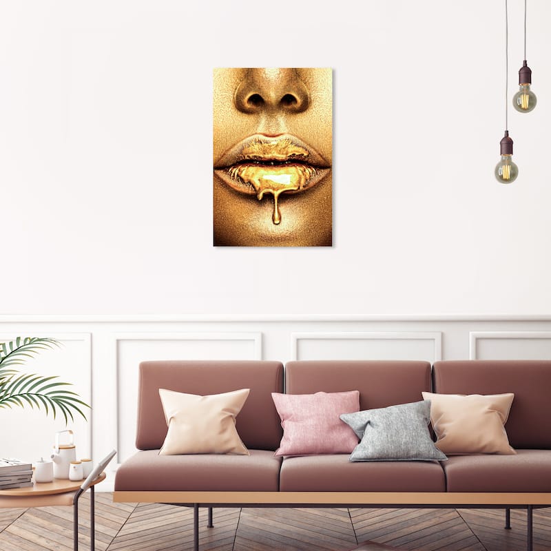 Wynwood Studio Canvas Fashion and Glam Pure Caramel Gold Gold and Bohemian & Eclectic Wall Art Canvas Print - 30 x 20
