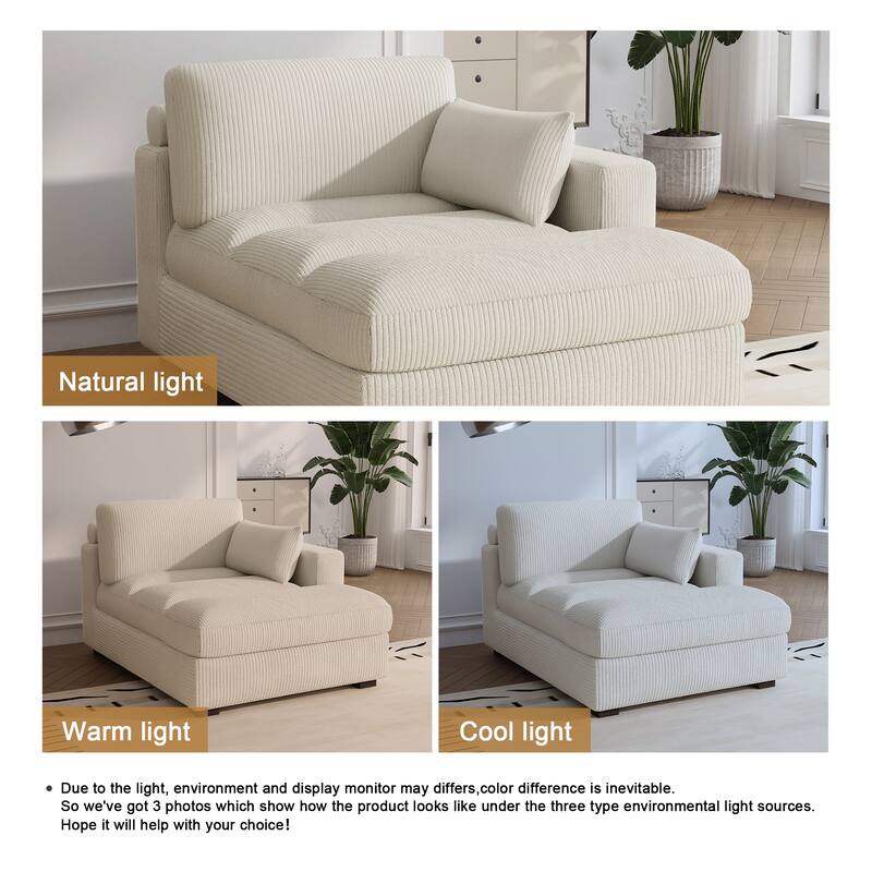 Left and Right Sectional Sofa Set Chaise Lounge Sofa Chair