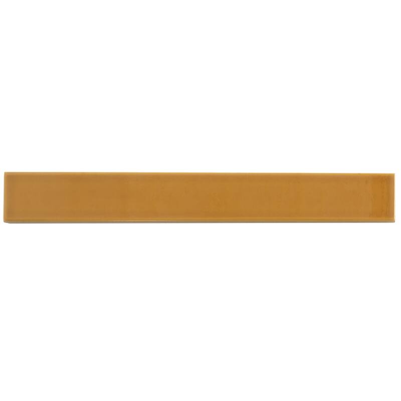 Apollo tile 2" x 16" Horizonte Glossy Honey Ceramic Tile (10.76 sq ft/case) - 50 Pack