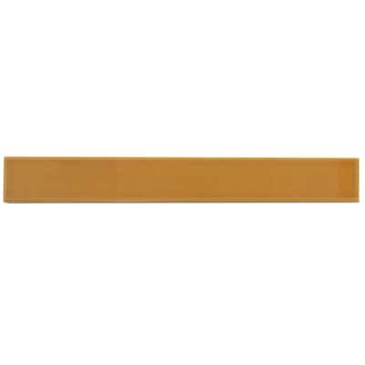 Apollo tile 2" x 16" Horizonte Glossy Honey Ceramic Tile (10.76 sq ft/case) - 50 Pack