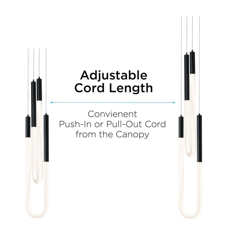 AFX ADEP0606LAJUD Adel 4" Wide LED Abstract Multi Light Pendant