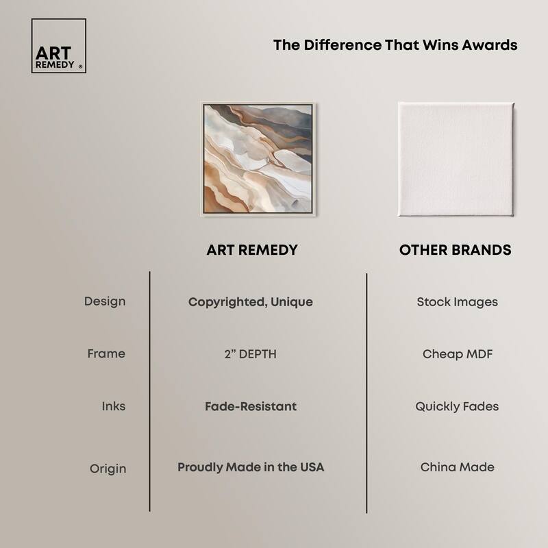 Earthen Flow Canvas by Art Remedy
