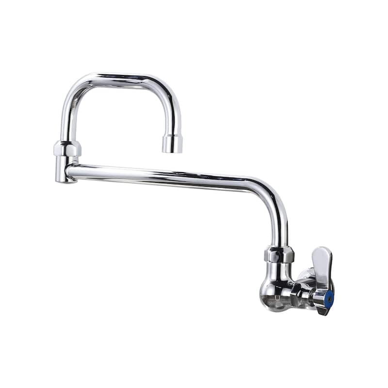 WOWOW Single Handle Wall Mounted Standard Kitchen Filler Faucet - Polished Chrome