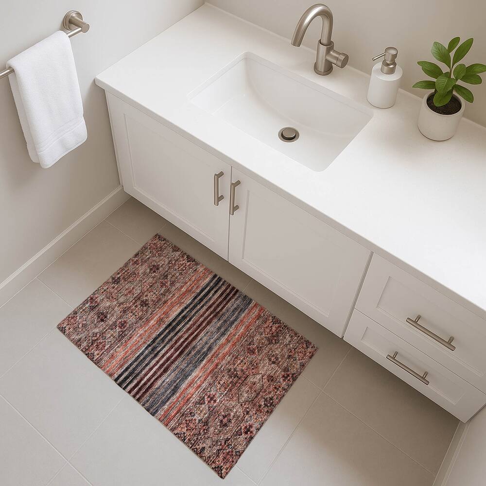 Premium Washable Super Soft Boho Stripes Mayfield Rug