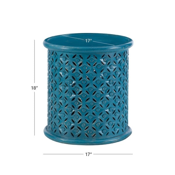 Jennifer Boho Round Side Table - Bed Bath & Beyond - 34570354