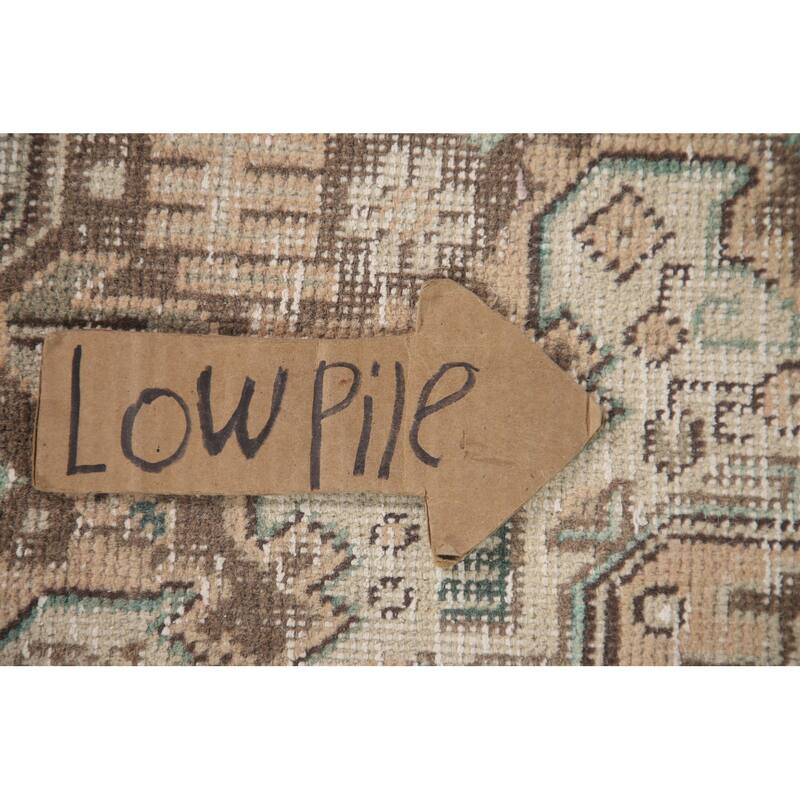 Hand Knotted Oriental 100% Wool Carpet Traditional Medallion Peach Tabriz Area Rug - 9' 9'' X 6' 5''