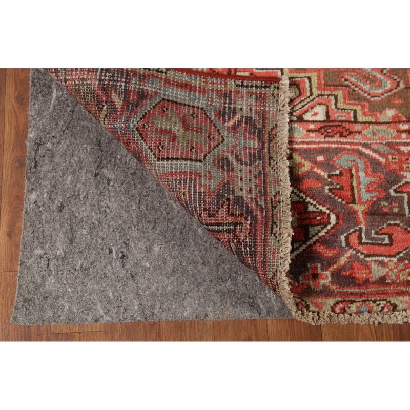 Medallion Heriz Persian Vintage Rug Handmade Traditional Wool Carpet - 9'4"x 13'2"
