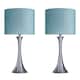 Option Brushed Nickel/Turquoise Shade
