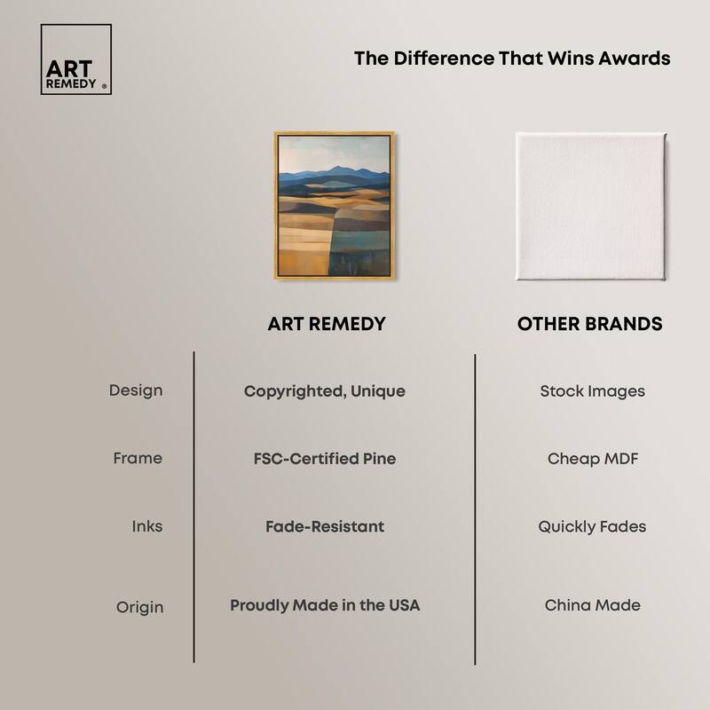 Clash of Shades Canvas by Art Remedy