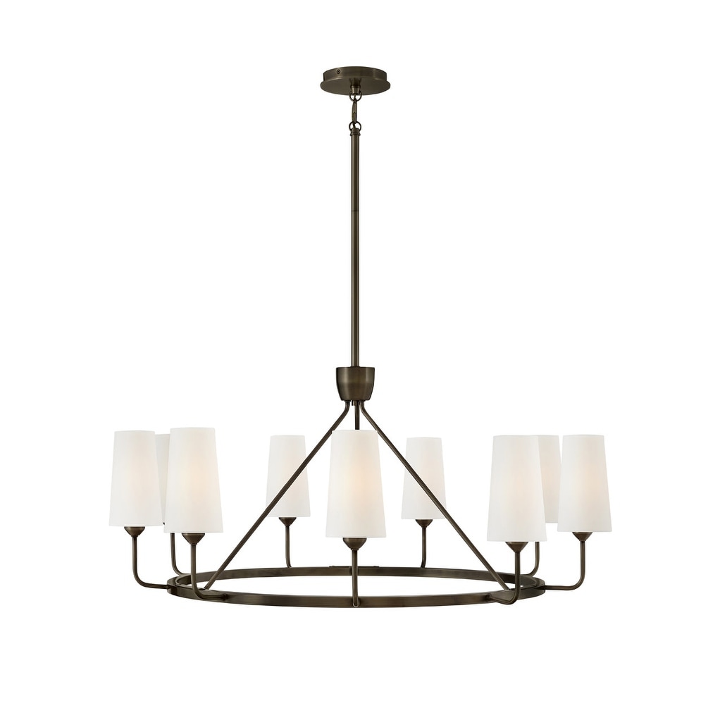 Hinkley Lighting 45009 Lewis 9 Light 37" Wide Ring Chandelier