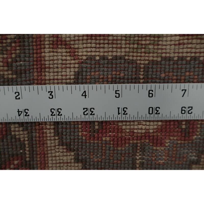 Hand Knotted Oriental 100% Wool Carpet Traditional Floral Pink Ziegler Area Rug - 11' 4'' X 8' 10''