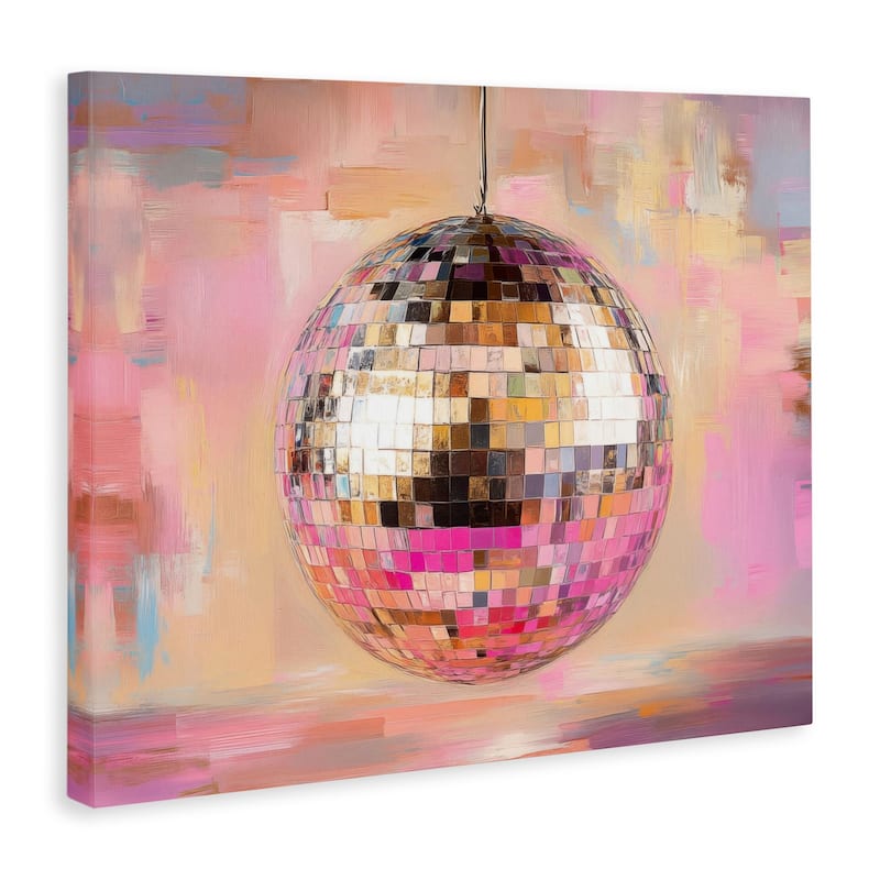 Stupell Mirrored Disco Ball Canvas Wall Art Design By Nini Art