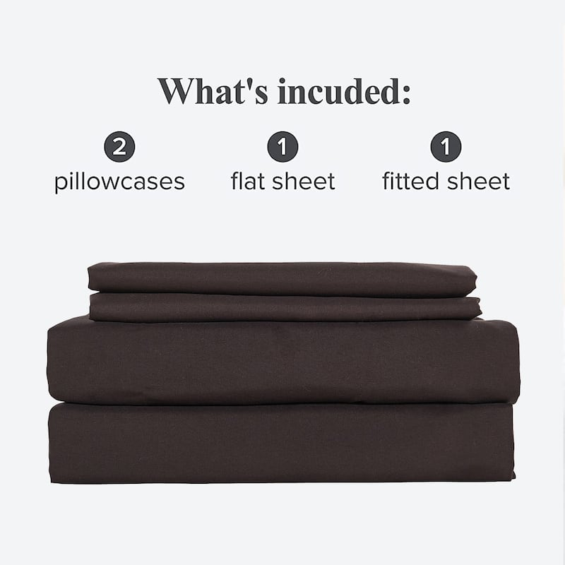Serenta 4-piece Luxury Embroidered Bed Sheet Set