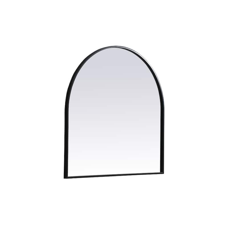 Indigo Home Metal Frame Arch Mirror 30x30 Inch