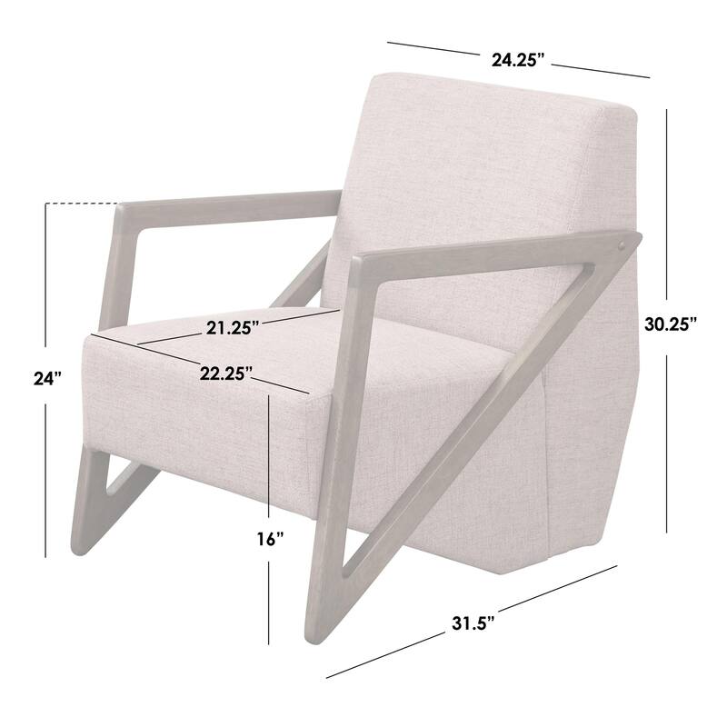 Simple Living Pamela Mid-century Triangular Chair