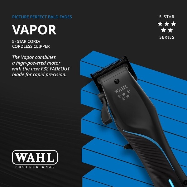 Wahl 5-Star Vapor Clipper with F32 FADEOUT Blade - On Sale - Bed