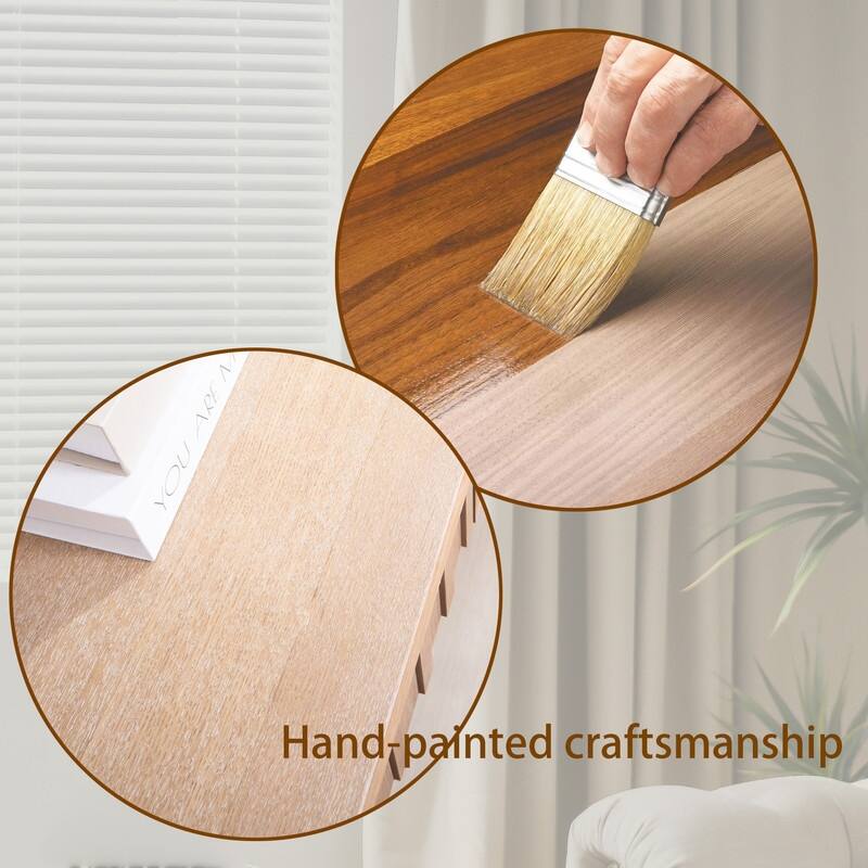 Mid-Century Wood Entryway Console Table with Four Drawers - 59.2" Narrow Sofa Table for Hallway & Living Room