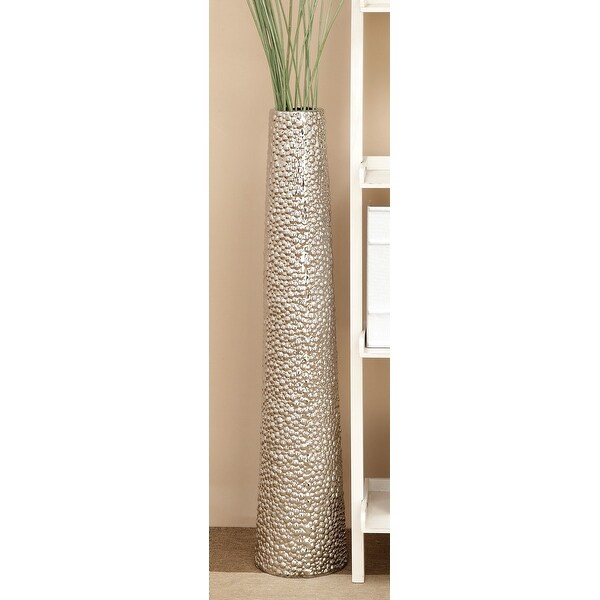 Silver Ceramic Glam Floor Vase 40 x 8 x 8. Opens flyout.