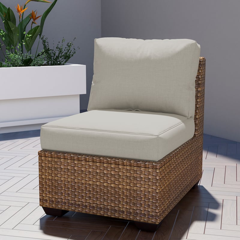 Sunbrella Seat Cushion Waterproof Patio Furniture Cushion - Sunbrella - WHITE-4109