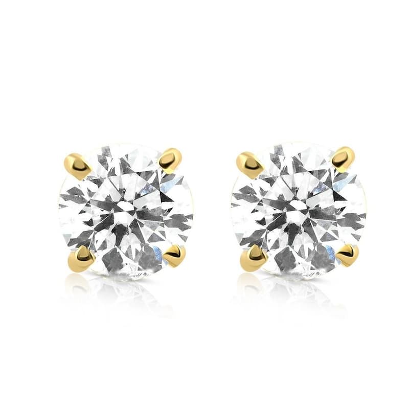 Bliss Diamond 3/8ct Diamond Studs Yellow Gold - Yellow