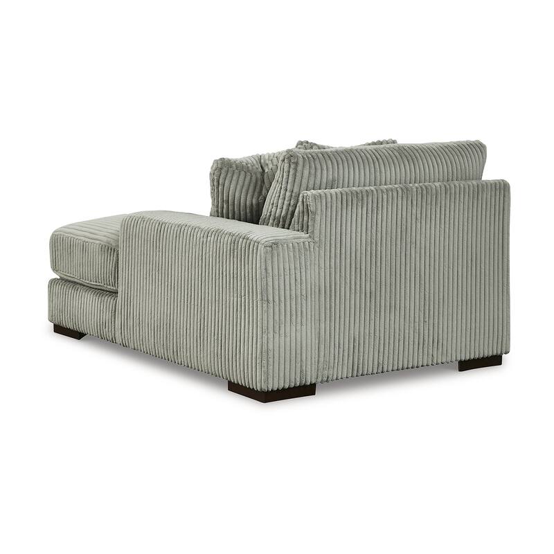 Signature Design by Ashley Lindyn Gray 3-Piece Sectional with Double Chaise - 141" W x 70" D x 38" H