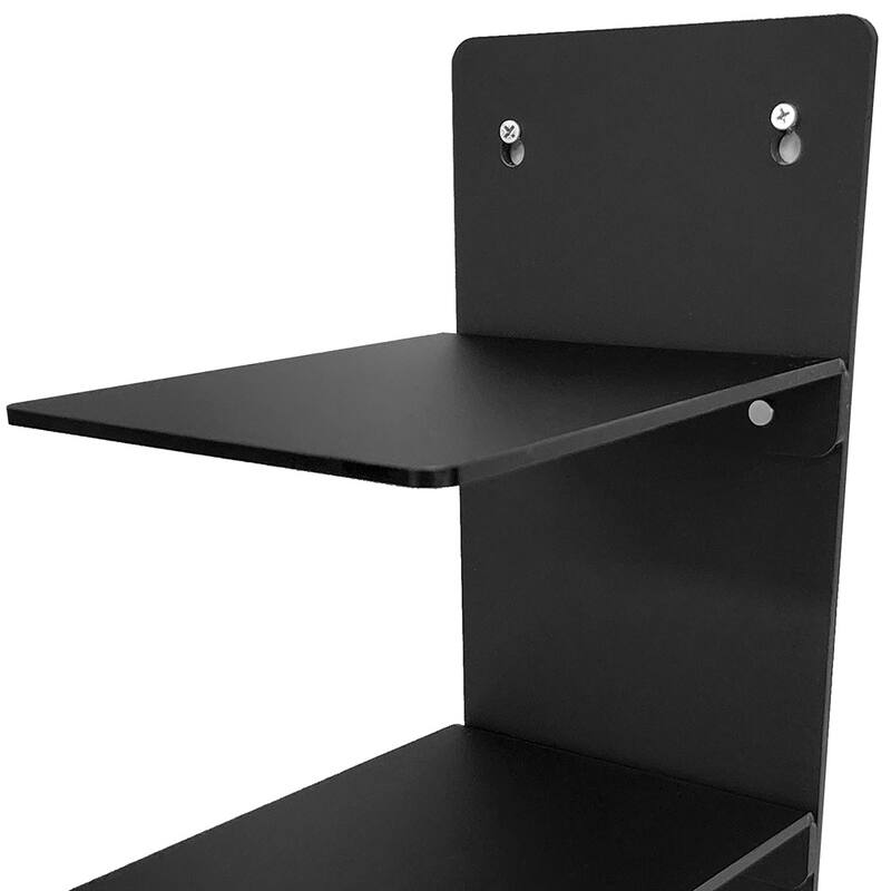 OnDisplay Luxe Acrylic Hat Rack Display - Wall Mounted Baseball Cap Organizer - Multi Shelf Wall Display for Hats