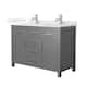 Option Dark Gray / Giotto Quartz Top / Brushed Nickel