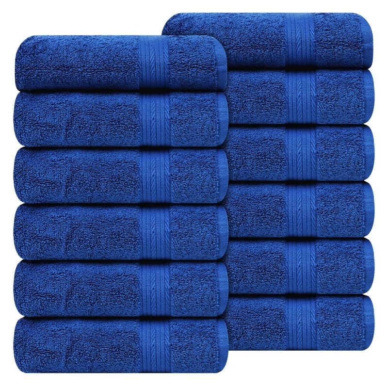Luxurious Cotton 600GSM Hand Towels 18x28 Inch by Ample Decor