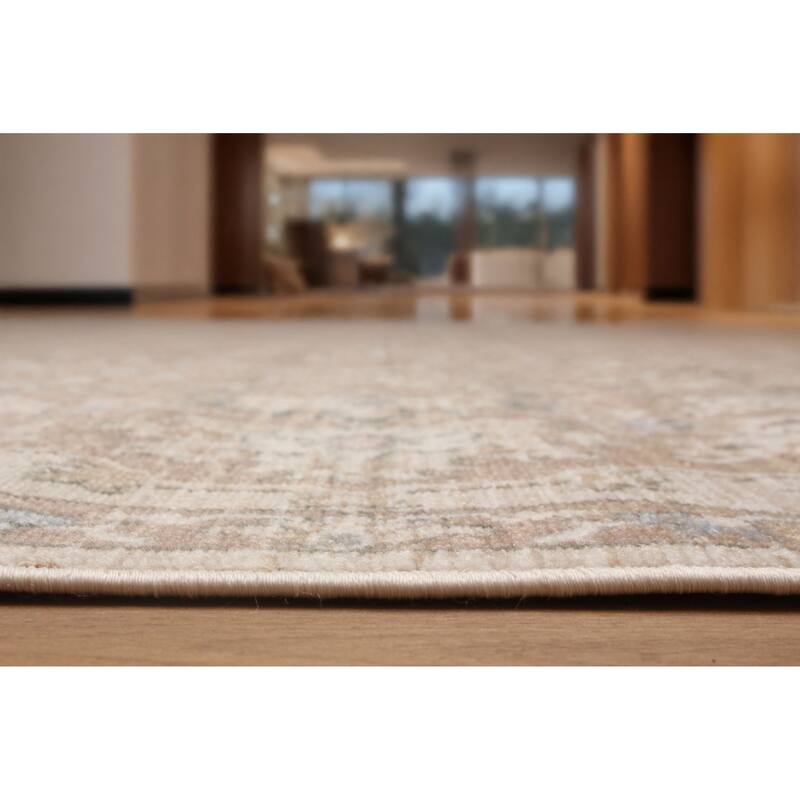 ECARPETGALLERY Machine Woven Arden Beige Area Rug