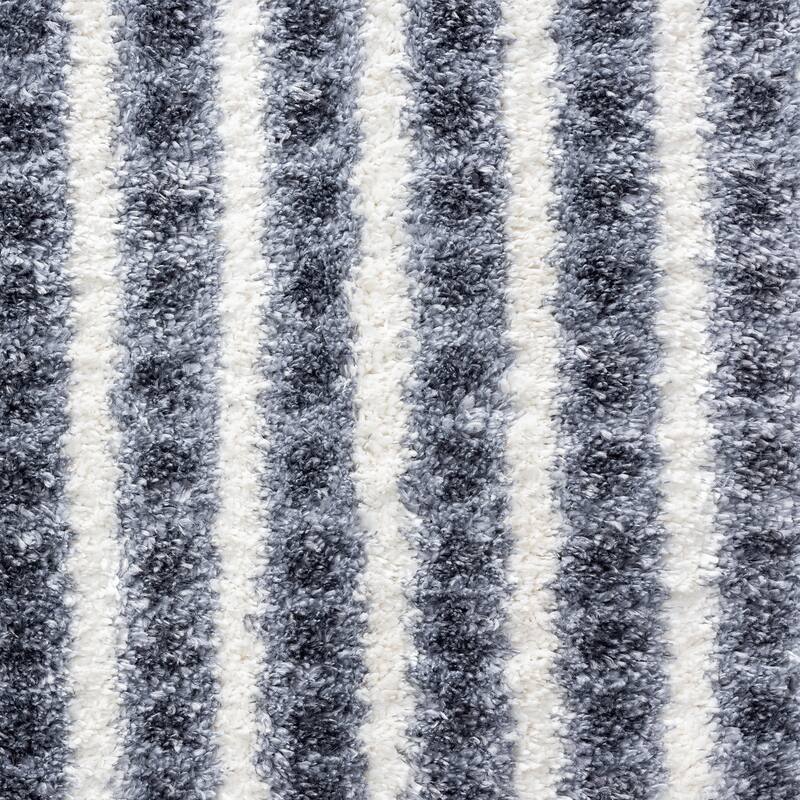 Augusta Shag Modern & Contemporary Stripe Indoor Area Rug