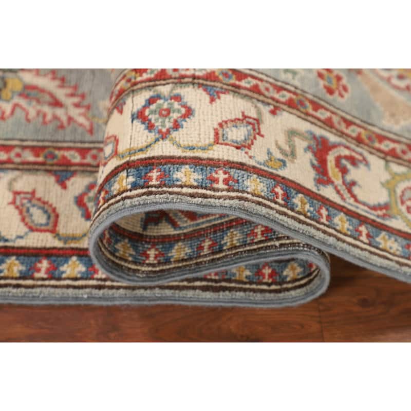 Traditional Kazak Runner Rug Hand-Knotted Wool Carpet - 2'0" x 5'8"