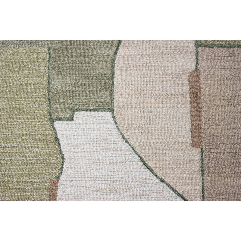 Bashian Nadinee Ivory & Green Transitional Area Rug