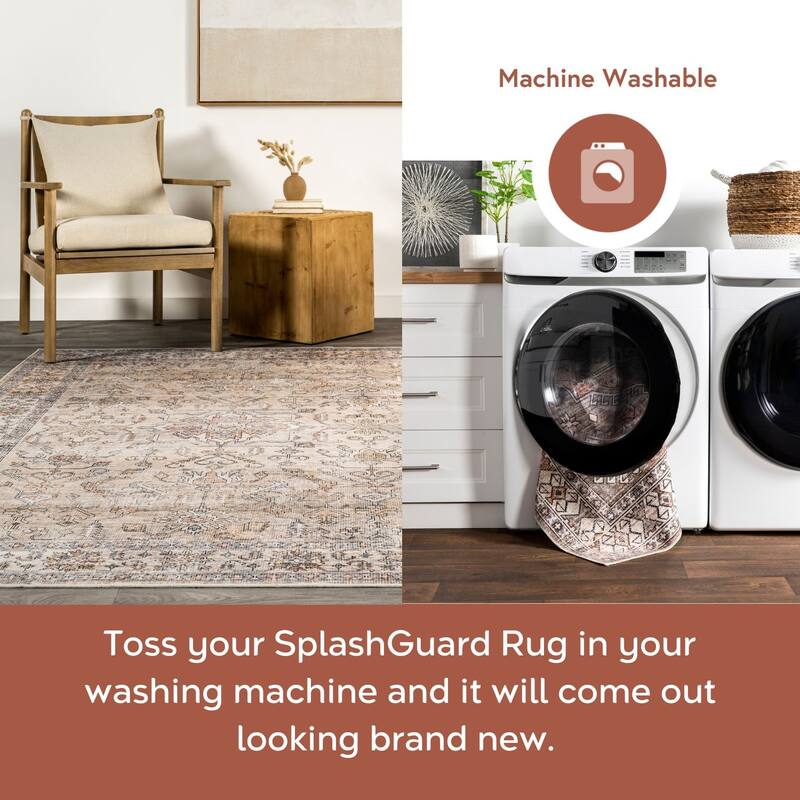 Nuloom Britt Persian SplashGuard Machine Washable Area Rug