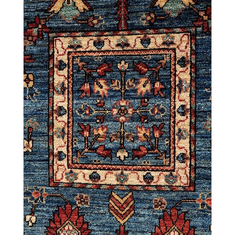 Serapi One-of-a-Kind Hand-Knotted Area Rug - Light Blue, 8' 3" x 9' 11" - 8' 3" x 9' 11"