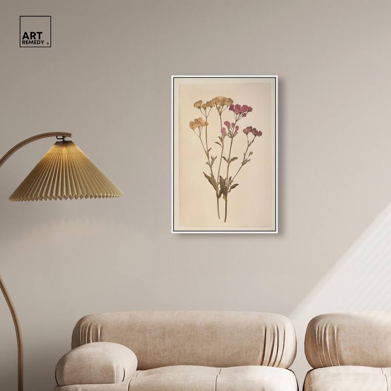 Dried Flower Canvas by Art Remedy